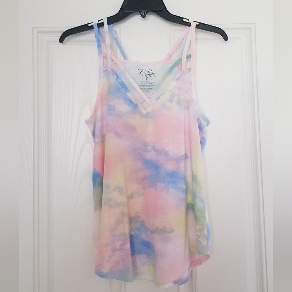 Pink Tie Dye Tank Top